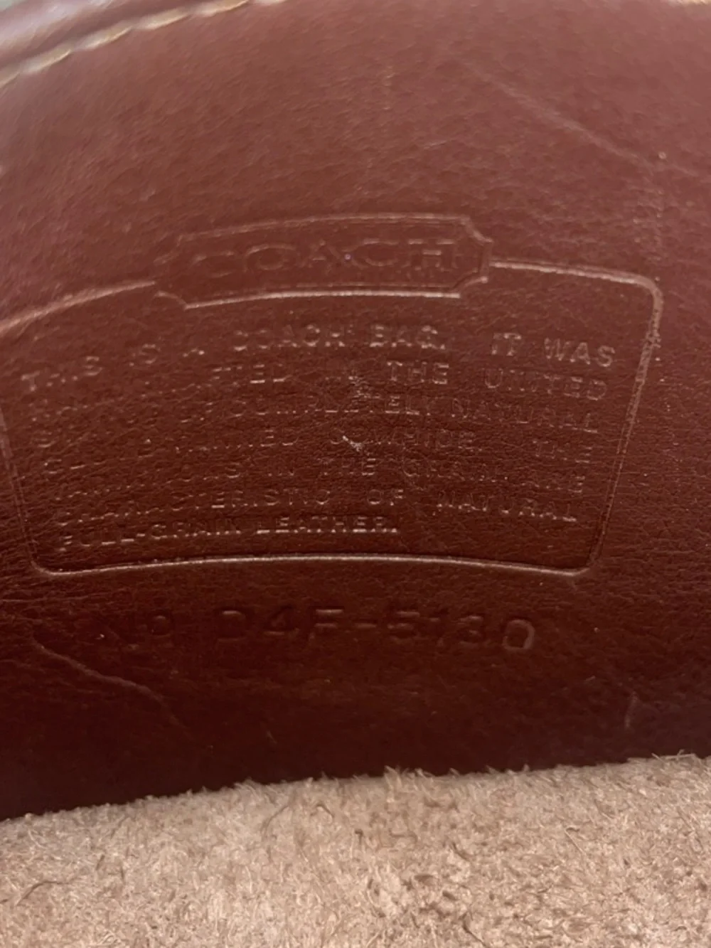 Coach timeless brown